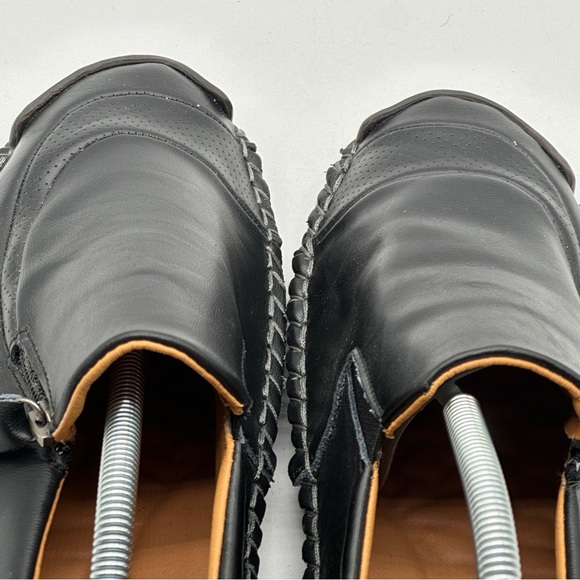 Men 100% Caoutchouc Black Fashion Leather Shoes Size (43) 10 - Picture 13 of 13